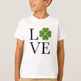 St. Patrick's Day | LIEBE | Kleeblatt für grünen G T-Shirt