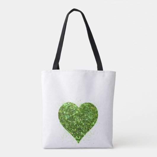 St. Patrick's Day | LIEBE | Kleeblatt für grünen G Tasche (Rückseite)