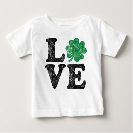 St Patrick's Day LIEBE Kleeblatt Irish Baby T-shirt