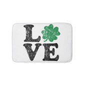 St Patrick's Day LIEBE Kleeblatt Irish Badematte (Vorderseite)