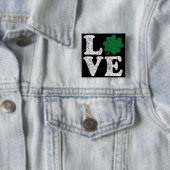 St Patrick's Day LIEBE Kleeblatt Irish Button (Beispiel)
