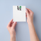 St Patrick's Day LIEBE Kleeblatt Irish Flyer (Gruppe)