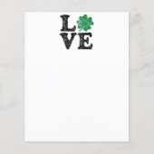 St Patrick's Day LIEBE Kleeblatt Irish Flyer (Vorne)