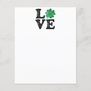St Patrick's Day LIEBE Kleeblatt Irish Flyer
