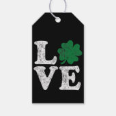 St Patrick's Day LIEBE Kleeblatt Irish Geschenkanhänger (Vorderseite)