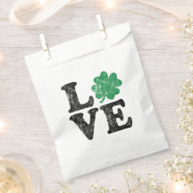 St Patrick's Day LIEBE Kleeblatt Irish