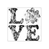 St Patrick's Day LIEBE Kleeblatt Irish Gummistempel (Prägung)