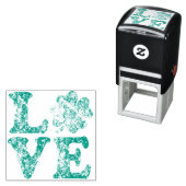 St Patrick's Day LIEBE Kleeblatt Irish Permastempel (Beispiel)