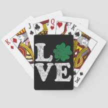 St Patrick's Day LIEBE Kleeblatt Irish