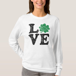 St Patrick's Day LIEBE Kleeblatt Irish T-Shirt