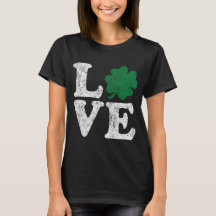 St Patrick's Day LIEBE Kleeblatt Irish