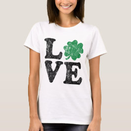 St Patrick's Day LIEBE Kleeblatt Irish T-Shirt