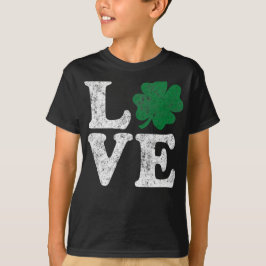 St Patrick's Day LIEBE Kleeblatt Irish T-Shirt