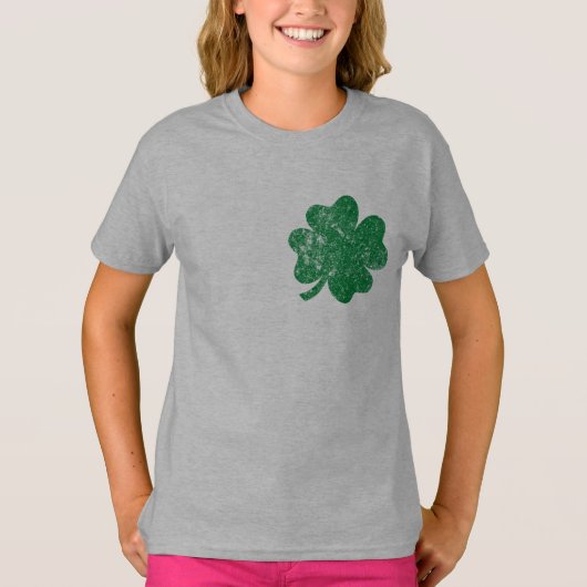 St Patrick's Day LIEBE Kleeblatt Irish T-Shirt (Vorderseite)