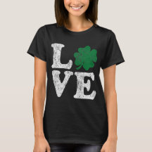 St Patrick's Day LIEBE Kleeblatt Irish