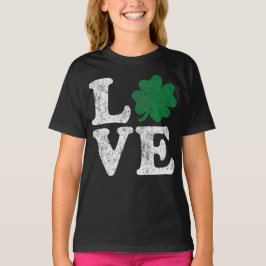 St Patrick's Day LIEBE Kleeblatt Irish T-Shirt