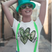 St. Patrick's Day Liebe Lucky Green Hearts T-Shirt