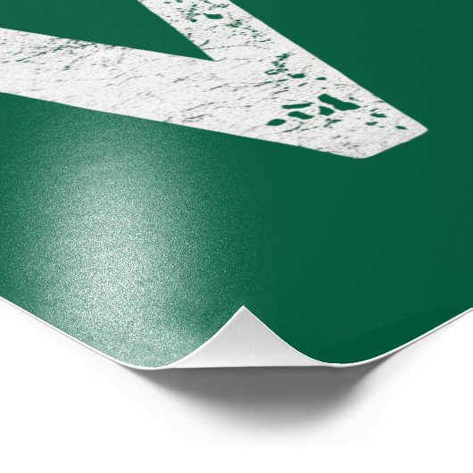 St Patricks Day Liebe Lucky Irish Kleeblatt Green Fotodruck (Ecke)