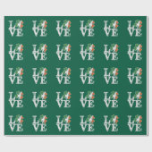 St Patricks Day Liebe Lucky Irish Kleeblatt Green Geschenkpapier (Flach)