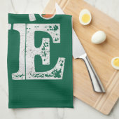 St Patricks Day Liebe Lucky Irish Kleeblatt Green Geschirrtuch (Viertel Falte)
