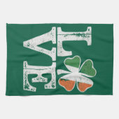 St Patricks Day Liebe Lucky Irish Kleeblatt Green Geschirrtuch (Horizontal)