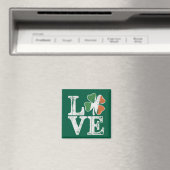 St Patricks Day Liebe Lucky Irish Kleeblatt Green Magnet (In Situ (Geschirrspüler))