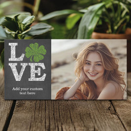 St Patricks Day LIEBE mit Kleeblatt