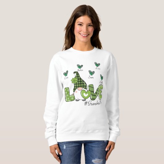 St Patrick's Day Liebe Oma Sweatshirt (Vorne ganz)