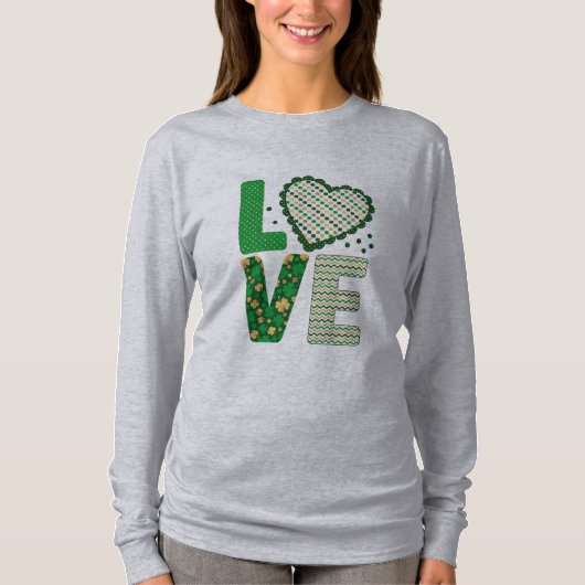 St. Patrick's Day Liebe T-Shirt (Vorderseite)