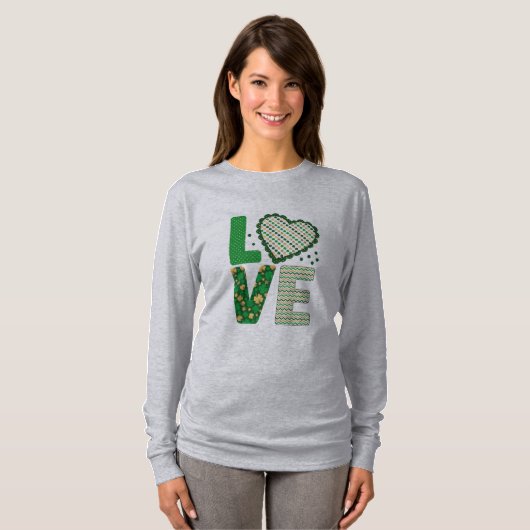 St. Patrick's Day Liebe T-Shirt (Vorne ganz)