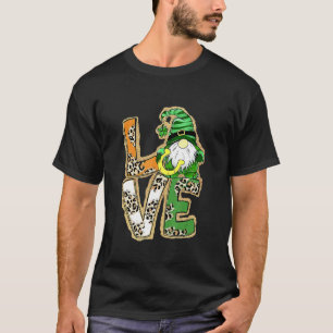 St Patricks Day Liebes Gnome Shamrock Hufeisen Ir T-Shirt
