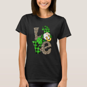 St Patricks Day Liebes Gnome Shamrock Hufeisen Ir T-Shirt