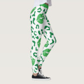 St. Patrick's Day Lips Kiss Green Kleeblatt Clover Leggings (Rechts)