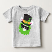 St. Patrick's Day, Llama, Alpaca, Leprechaun Hat Baby T-shirt (Vorderseite)
