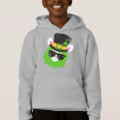 St. Patrick's Day, Llama, Alpaca, Leprechaun Hat Hoodie (Vorderseite)