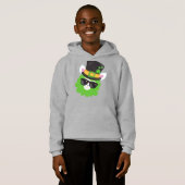 St. Patrick's Day, Llama, Alpaca, Leprechaun Hat Hoodie (Vorne ganz)
