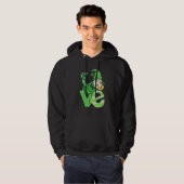 St Patrick's Day Love Gnomes Shamrock Horseshoe Ir Hoodie (Vorne ganz)