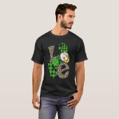 St Patrick's Day Love Gnomes Shamrock Horseshoe Ir T-Shirt (Vorne ganz)