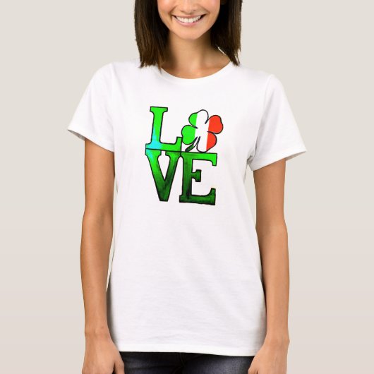 St. Patrick's Day LOVE - T-Shirt (Vorderseite)
