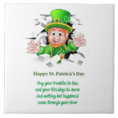 St. Patrick's Day Lprechaun Fliese (Vorderseite)