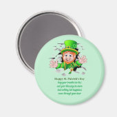 St. Patrick's Day Lprechaun Magnet (Vorderseite/Rückseite)