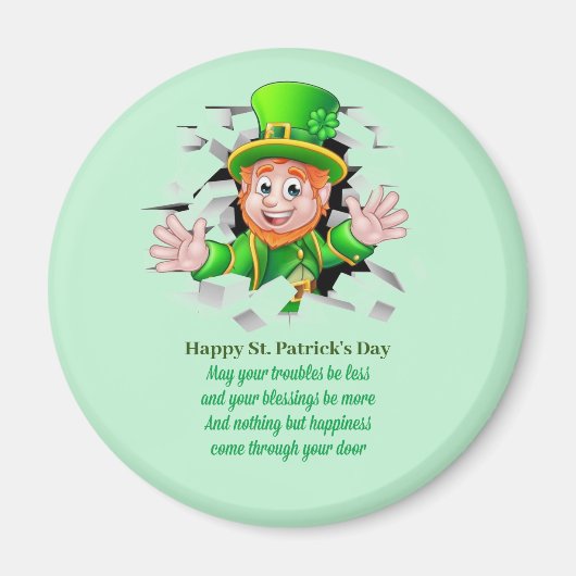 St. Patrick's Day Lprechaun Magnet (Vorne)