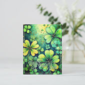 St. Patrick's Day Luck - Aquarellbilder 🍀 ✨ (Stehend Vorderseite)