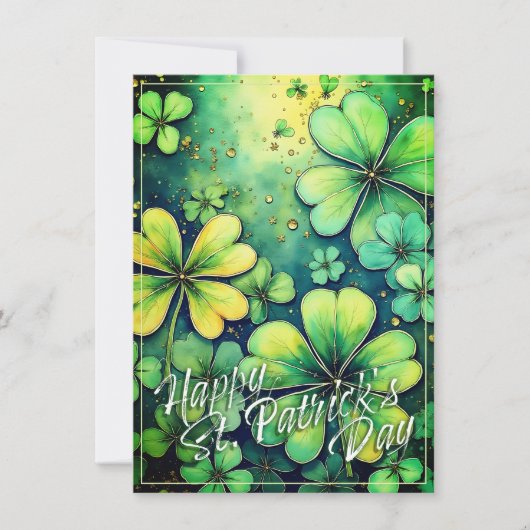 St. Patrick's Day Luck - Aquarellbilder 🍀 ✨ (Vorderseite)
