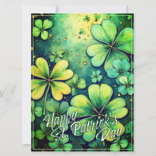 St. Patrick's Day Luck - Aquarellbilder 🍀 ✨ (Vorderseite)