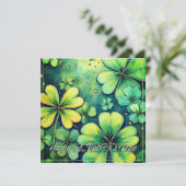 St. Patrick's Day Luck - Aquarellbilder 🍀 ✨ (Stehend Vorderseite)