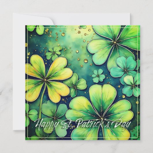 St. Patrick's Day Luck - Aquarellbilder 🍀 ✨ (Vorderseite)