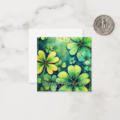 St. Patrick's Day Luck - Aquarellbilder 🍀 ✨ Mitteilungskarte (Vorderseite/Rückseite Beispiel)