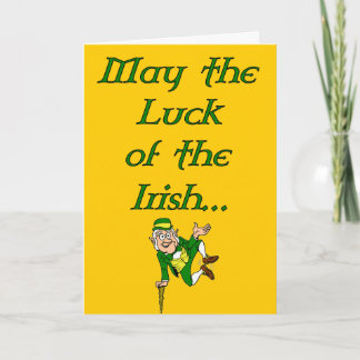 St. Patrick's Day Luck of the Irish Card Karte