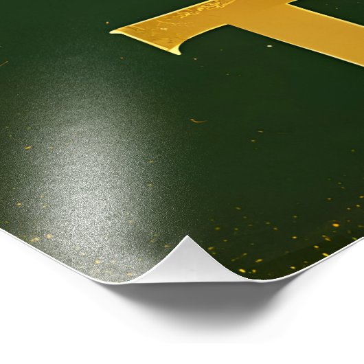 St. Patrick's Day Luck Of The Irish Clover Martini Fotodruck (Ecke)